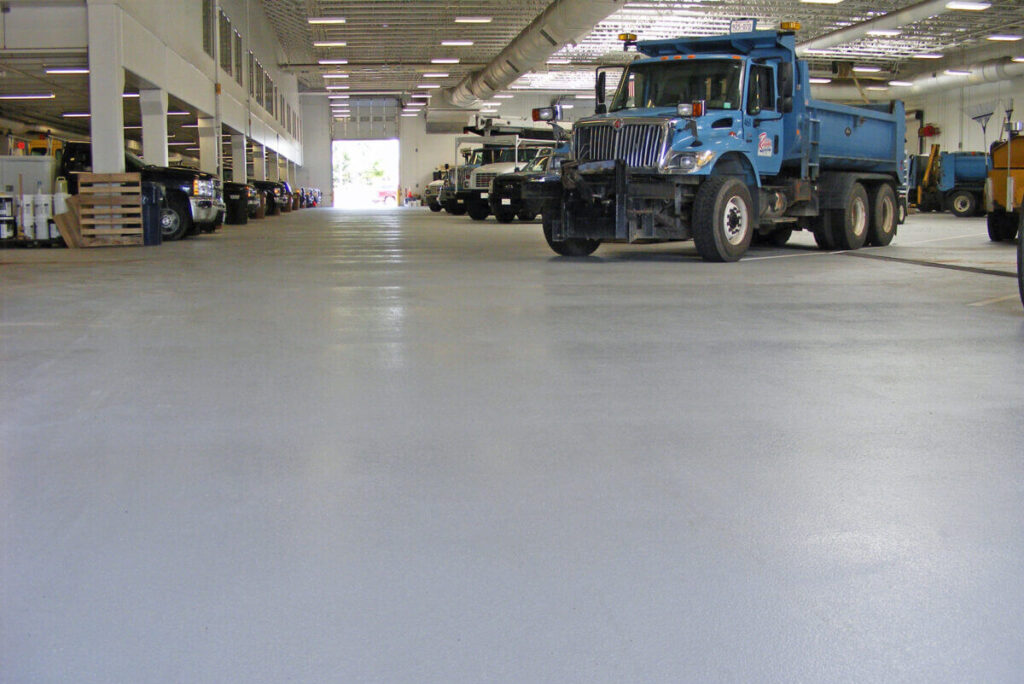 solid color epoxy floor image 2