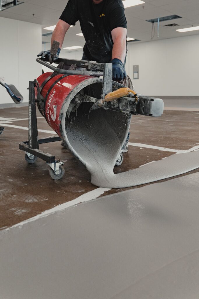 pouring epoxy