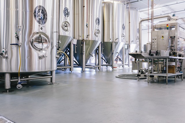 beverage processing epoxy floor
