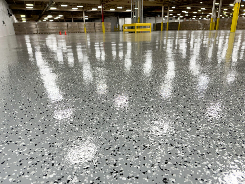 triangle warehouse epoxy flooring