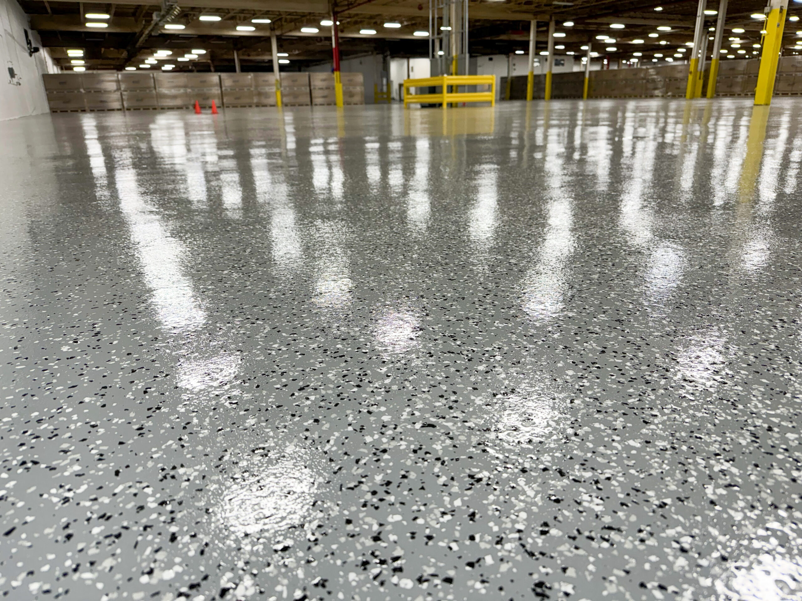 triangle warehouse epoxy flooring